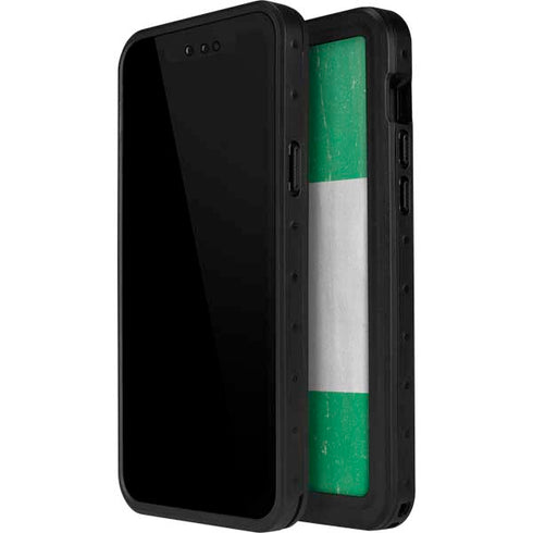 Nigeria Flag Distressed iPhone 14 Pro Max Waterproof Case